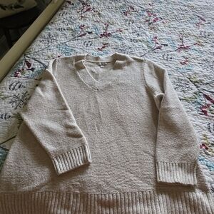 J. Jill Textured Knit Sweater in Cream
